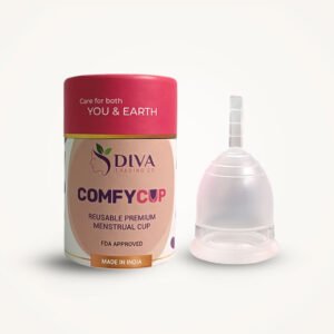 Comfycup Reusable Menstrual Cup – Medical Grade Silicone, Leak-Proof, Eco-Friendly Period Cup
