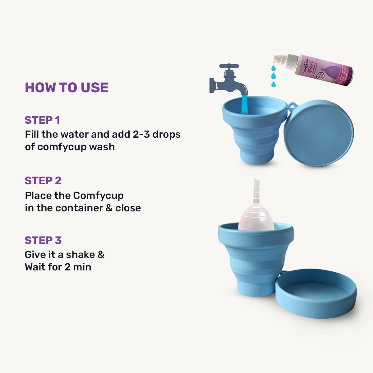 Comfycup Menstrual Cup Sterilizing Container – Portable, Easy Cleaning & Hygienic Storage - Image 4