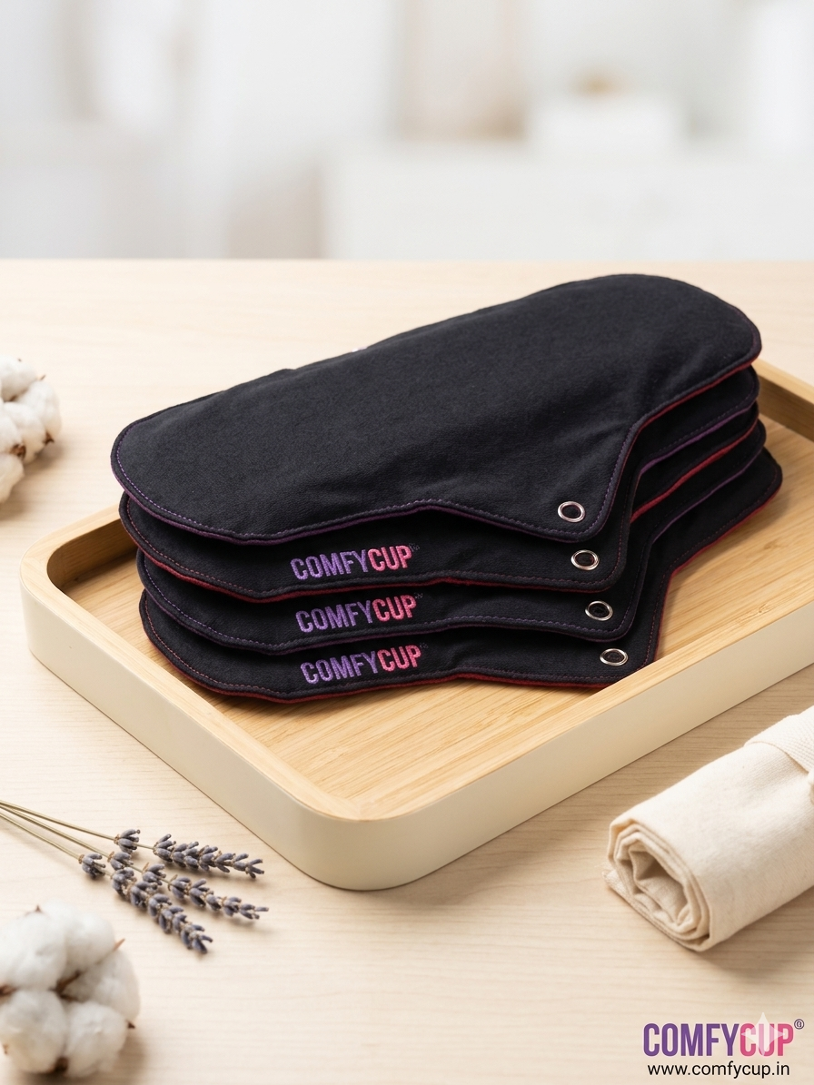 Cotton Cloth Pads: The Ultimate Rash-Free Period Solution washable - Stain-Resistant